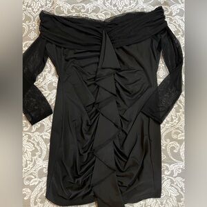 Elegant Black Off-Shoulder Dress